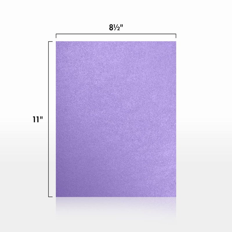 LUXPaper 8.5" x 11" Cardstock | Letter Size | Amethyst Metallic | 105lb. Cover (192lb. Text) | 50 Qty - Image 2